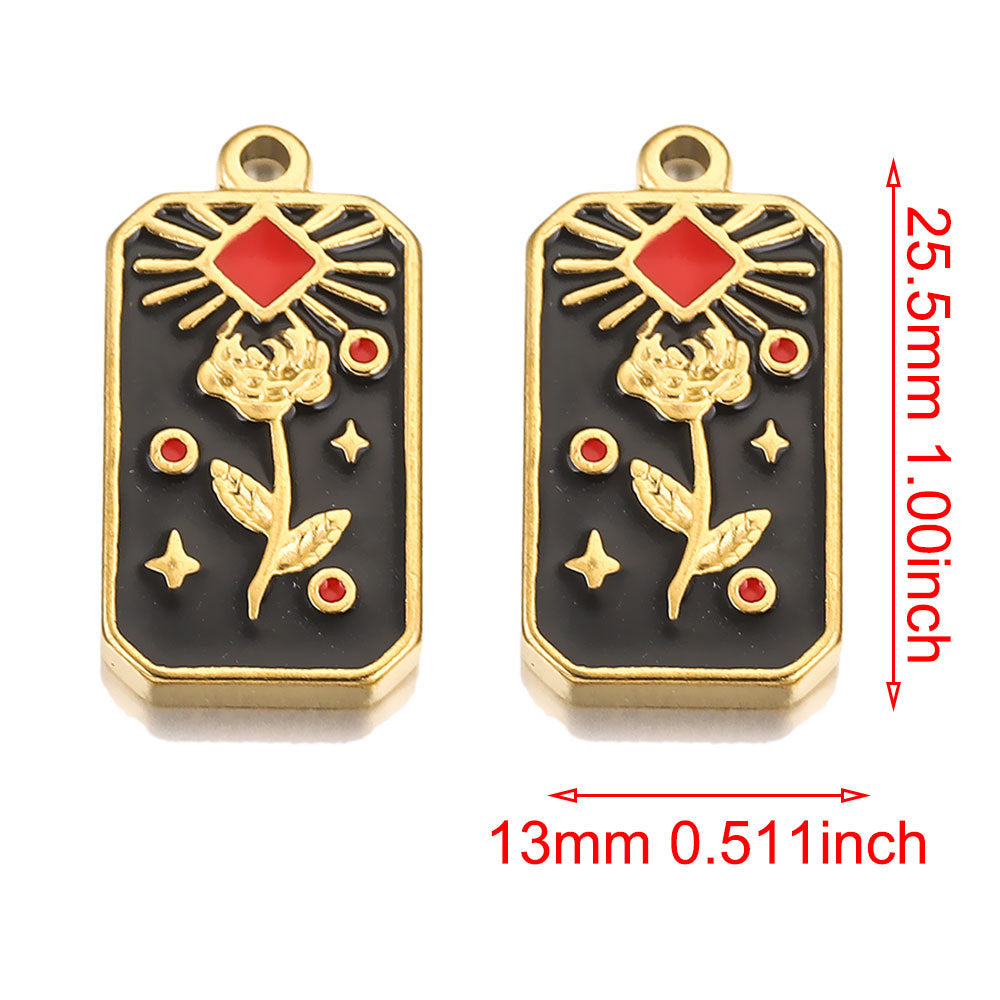 PD14 Tarot Pendant Stainless Steel Waterproof Pendant