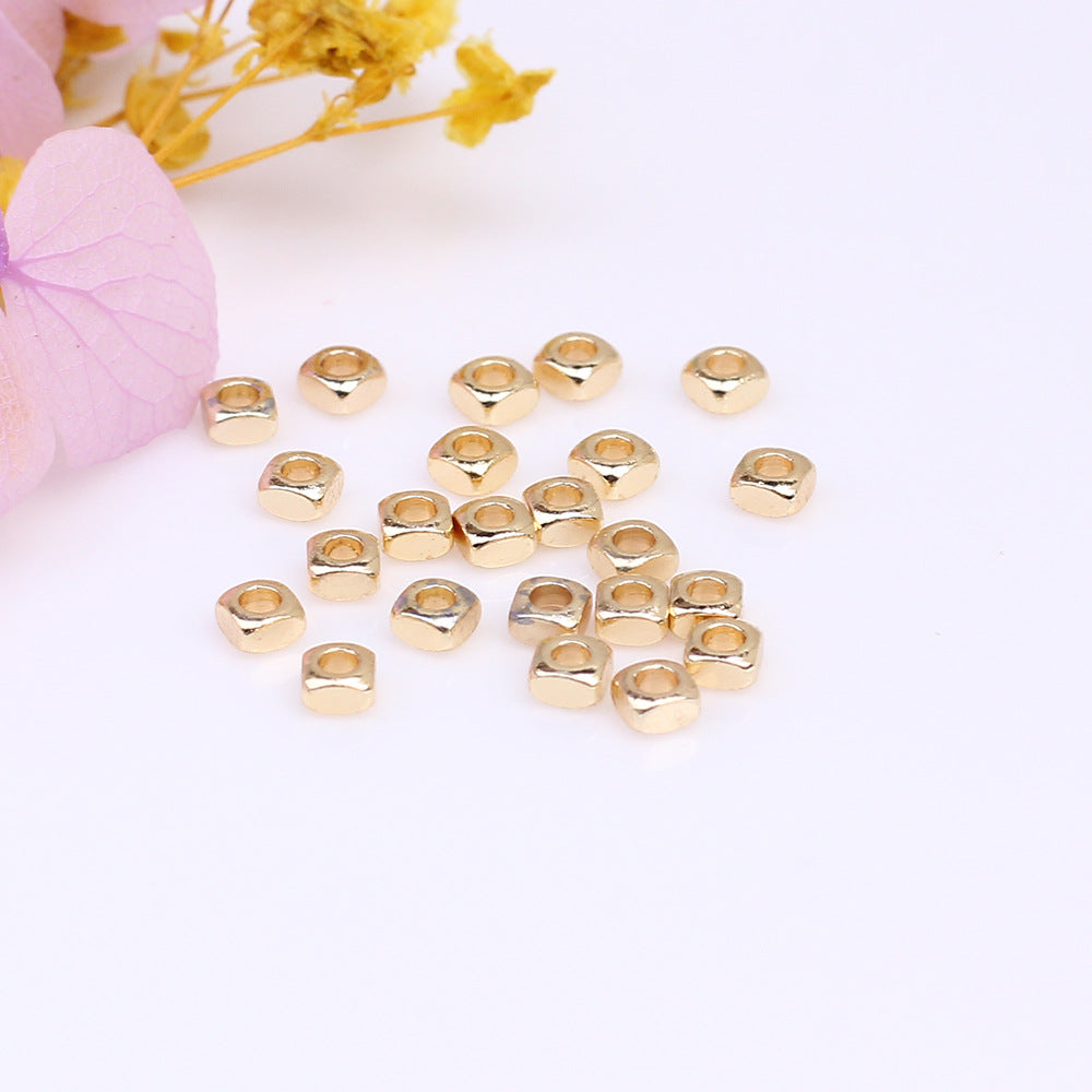 SPC13 Cube Round Corner Spacer Beads DIY Accessories for Bracelet Necklace Jewelry