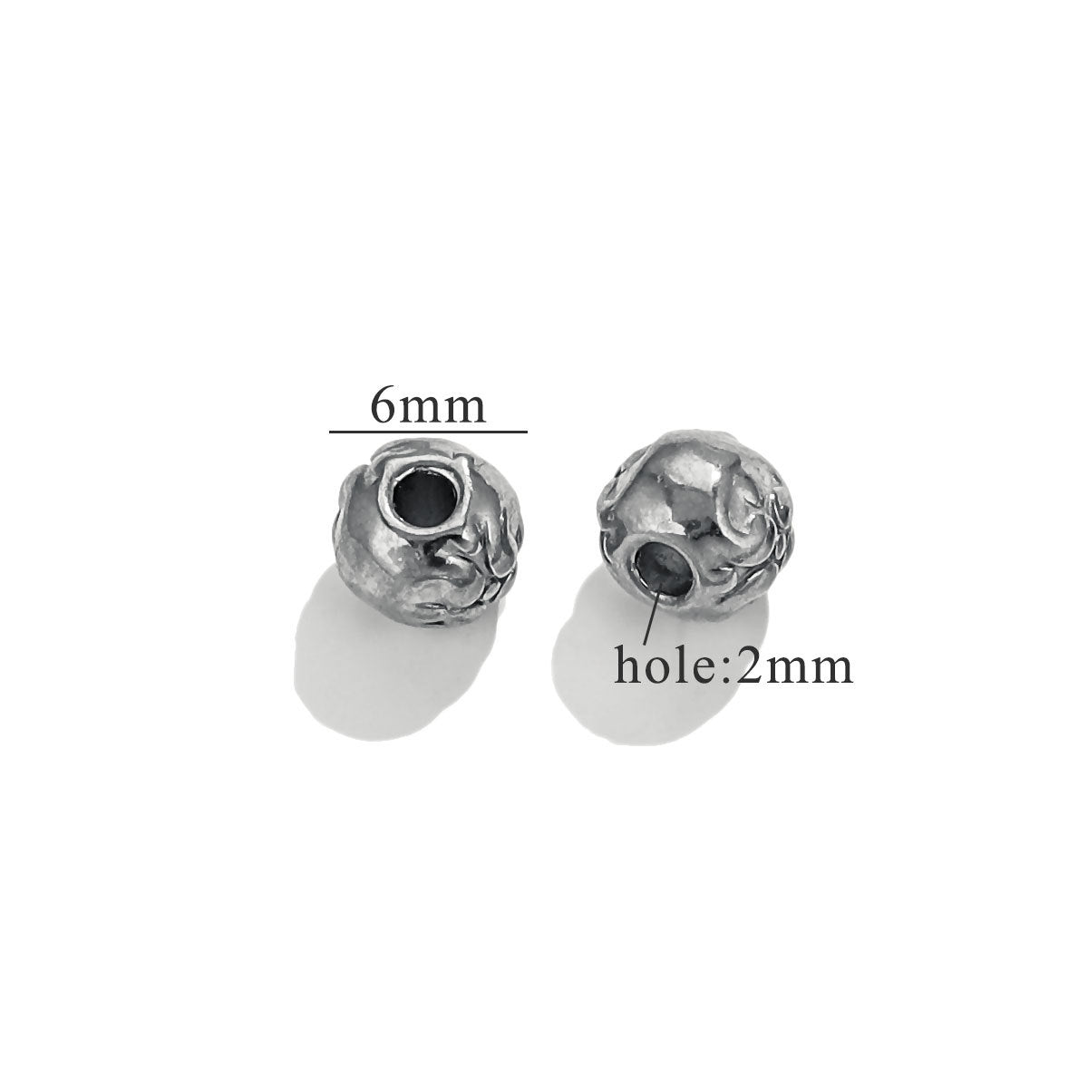 SPC25 Stainless Steel Charms beads Spacer Beads for DIY bracelet Necklace