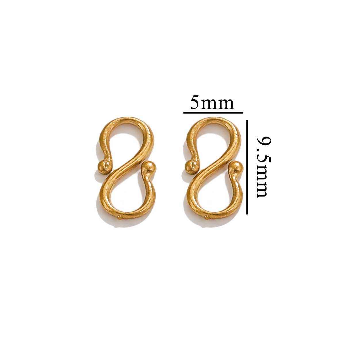 CL03 S Clasps M Clasps Stainless Steel 18K Gold Plated Clasps for DIY Jewelry Accessories