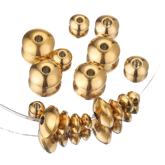 SPC52 Donut Abacus Shape Spacer Charms for DIY Bracelet Necklace Jewelry