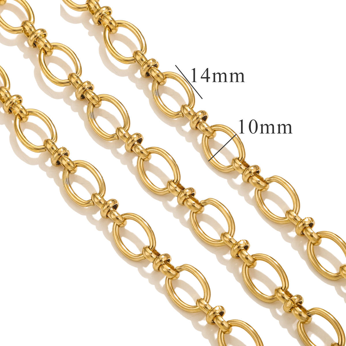 CH11 Titanium Steel Chain for DIY Necklace Jewelry 5 Meters Per Bag