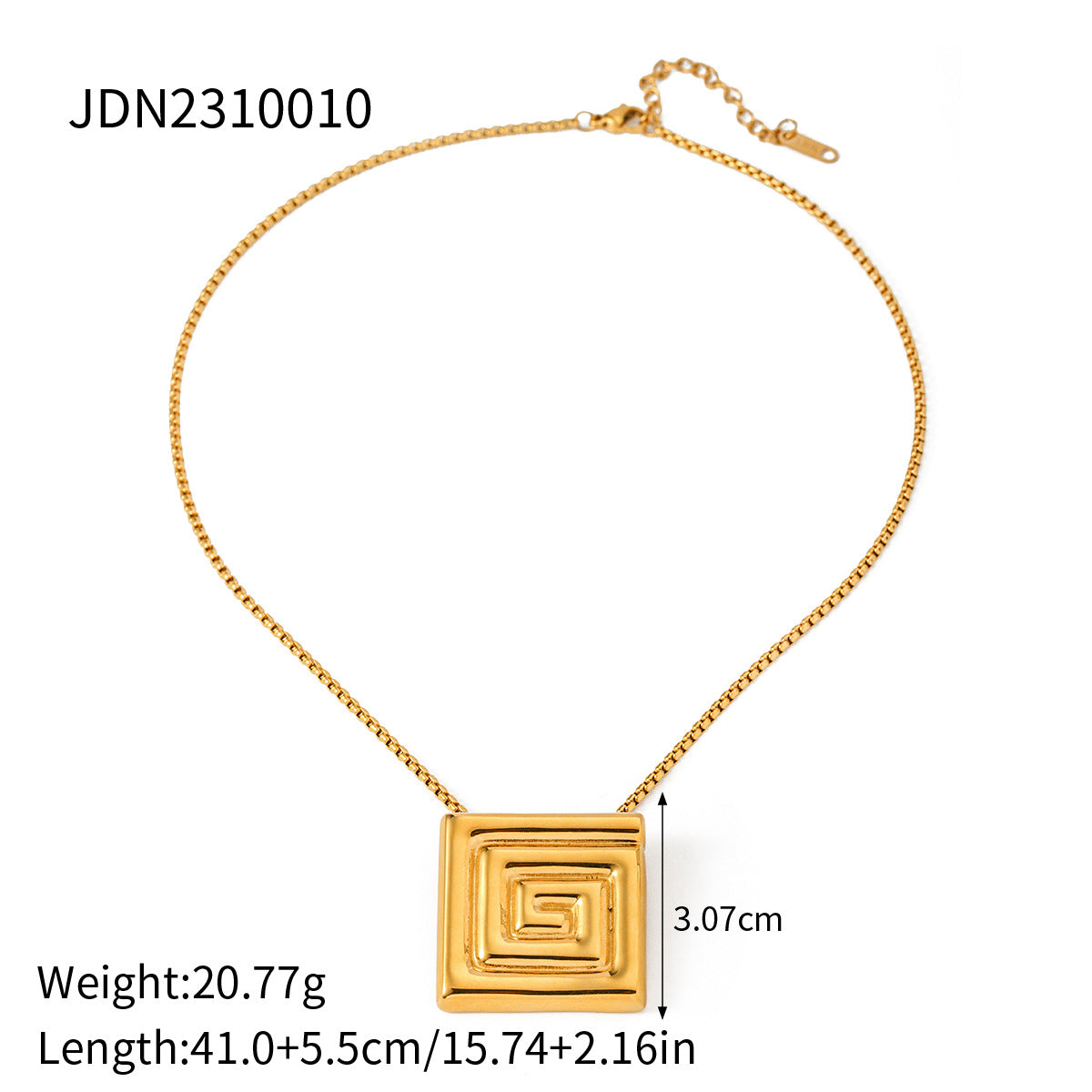 JDN2310010 Pendant Necklace Waterproof Chain Necklace for Women