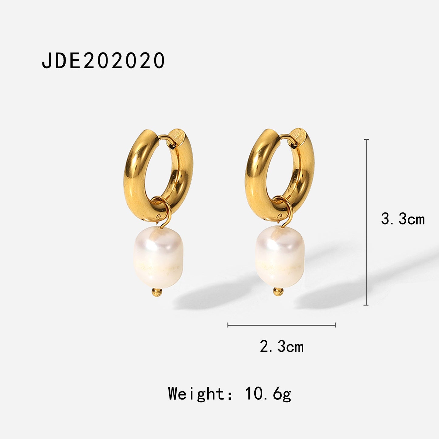 JDE2302103 Stainless Steel Earrings Pearl Shape Necklace with Flower Leaf Designed Earrings set