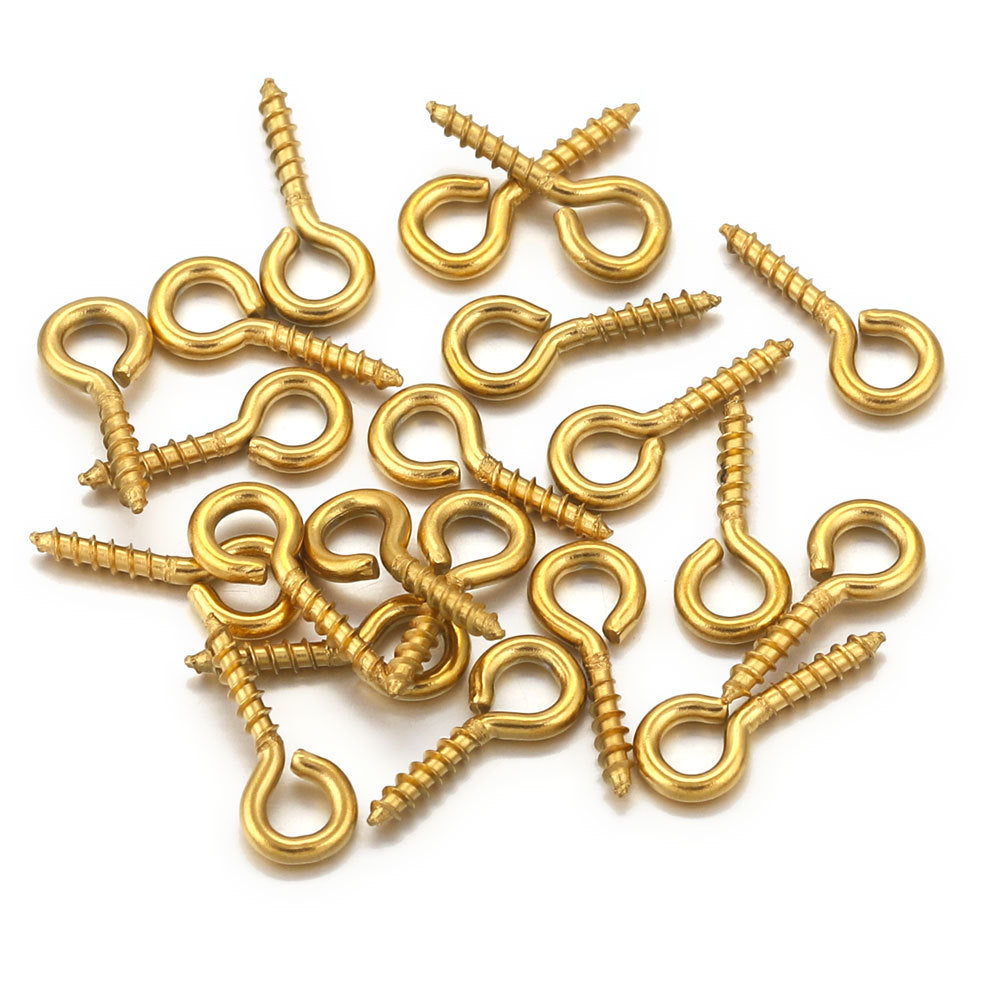 P03 Screw Eye Pin 3 Colors Different Length Screw Eye Pin for Pendant Jewelry Making