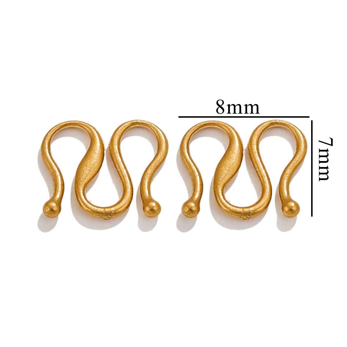 CL03 S Clasps M Clasps Stainless Steel 18K Gold Plated Clasps for DIY Jewelry Accessories