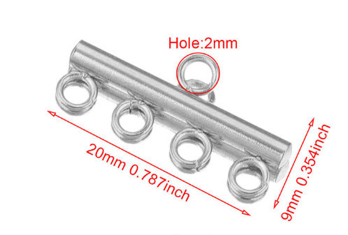 CL07 Chain Clasps Connecter Stainless Steel DIY Necklace Bracelet Connector Accessories