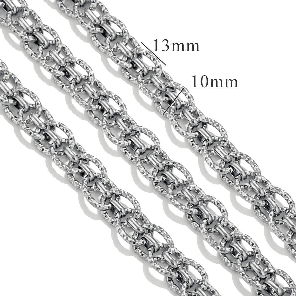 CH11 Titanium Steel Chain for DIY Necklace Jewelry 5 Meters Per Bag