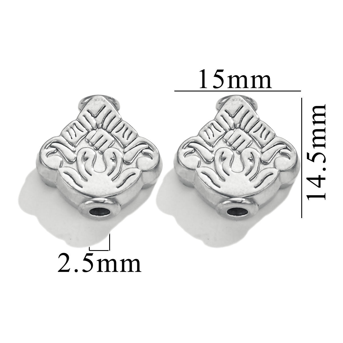 SPC29 Charms Beads Spacer Beads for Jewelry Bracelet Necklace Lotus Elephant Angle Skull Buddah Head Charms Accessories