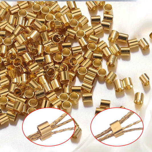 CB02 Crimp Beads Stopper Beads Stainless Steel for DIY Bracelet Necklace Accessories