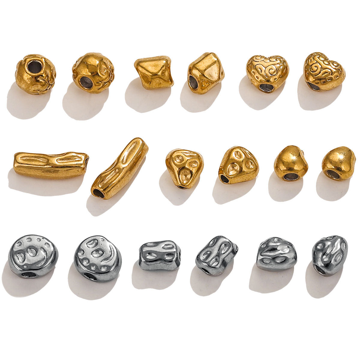 SPC25 Stainless Steel Charms beads Spacer Beads for DIY bracelet Necklace